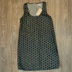 Shoshanna Black and Blue Mini Dress